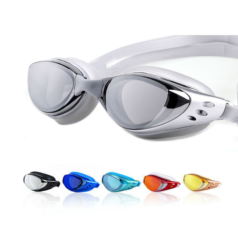 Swim Goggles Anti Fog Uv - Electroplating Myopia -1～-10 Swimming Glasses Black