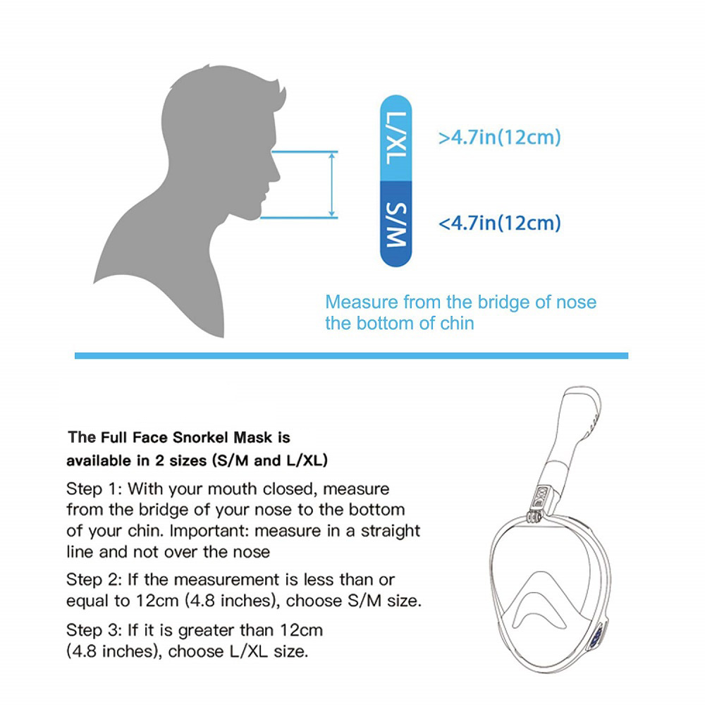 Full Face Snorkel Mask Diving  - огляд і ціна Snorkel Mask Full Face