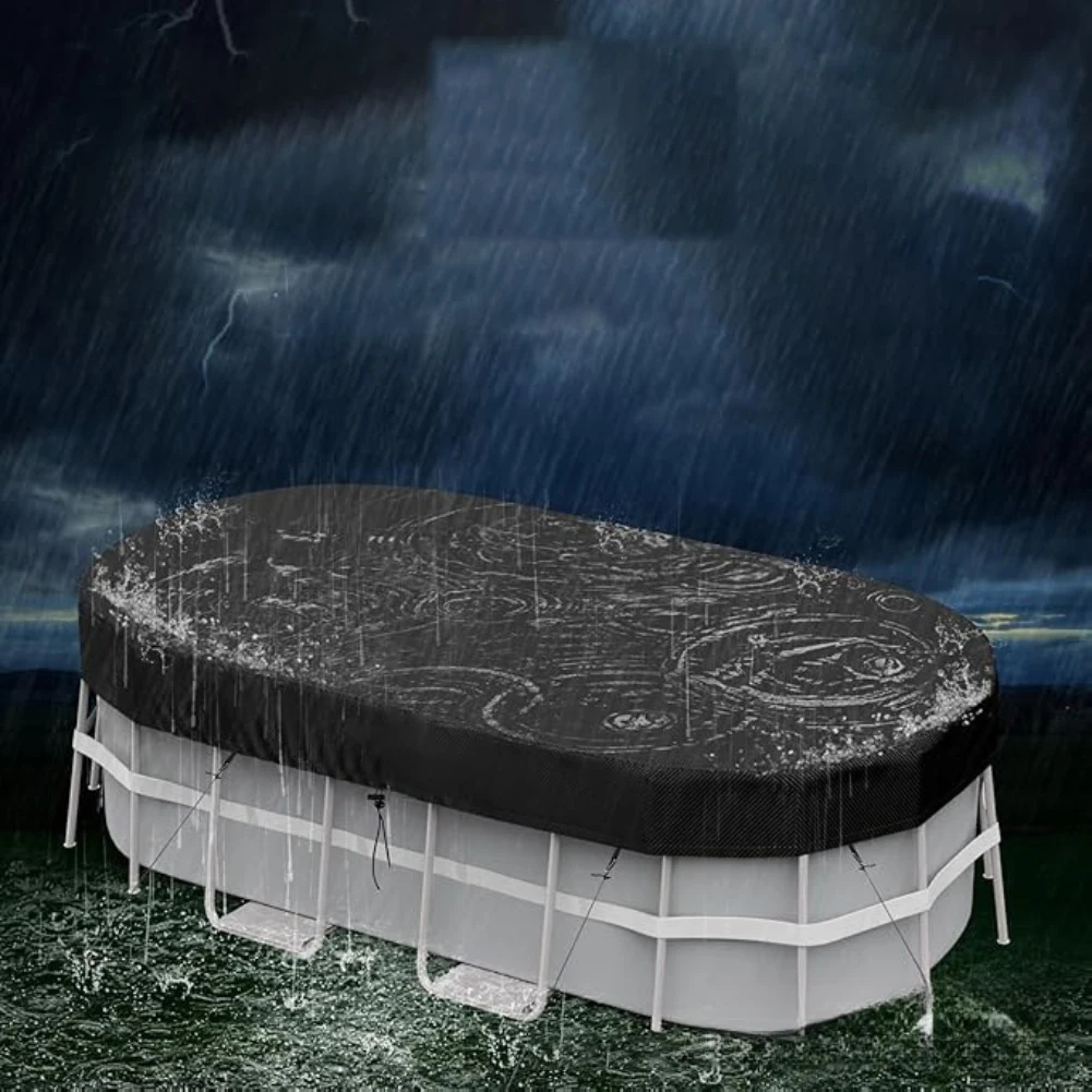 Solar Oval Pool Cover Rectangu - огляд і ціна Pool Cover Waterproof