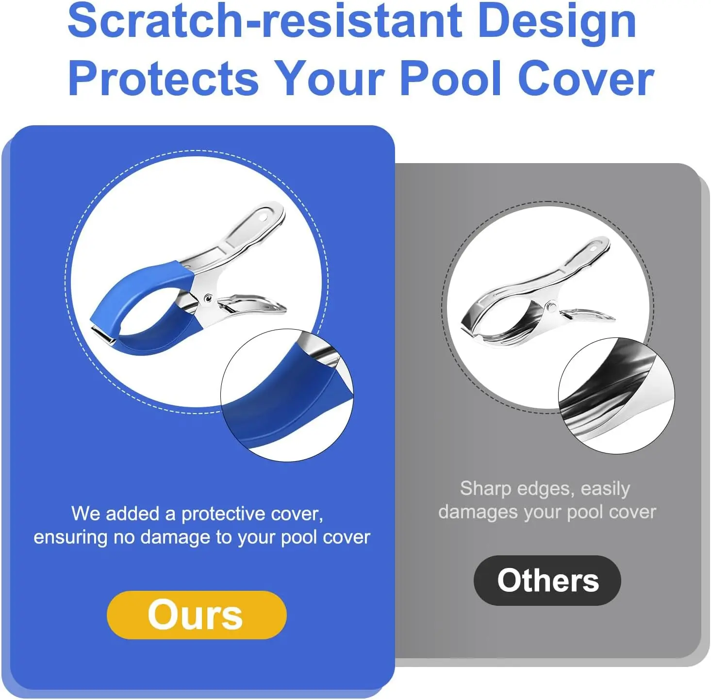 6/12Pcs Pool Cover Clips Stain - огляд і ціна Pool Ladder Above Ground