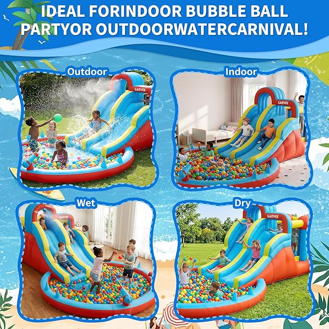 All-Season 8-in-1 Inflatable W - огляд і ціна Water Slide Inflatable