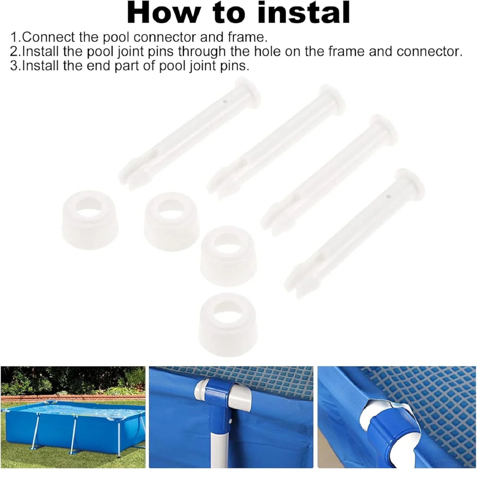 12Pcs Plastic Pool Joint Pins  - огляд і ціна Pool Ladder Above Ground