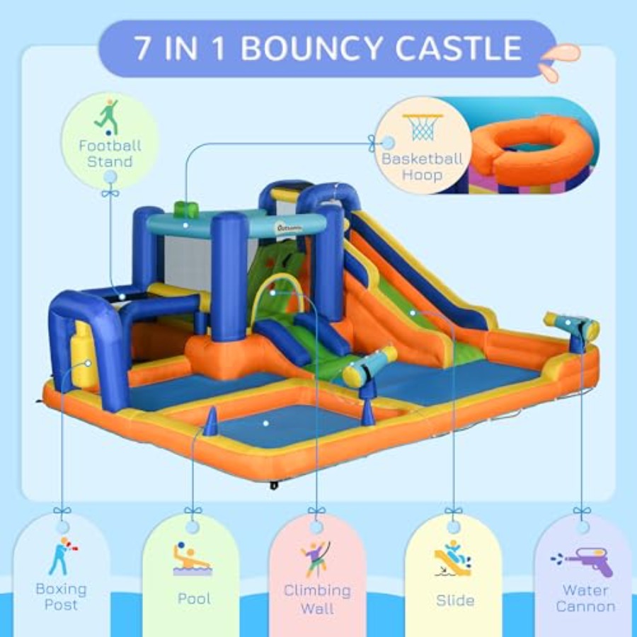 inflatable water slide 7-in-1  - огляд і ціна Water Slide Inflatable