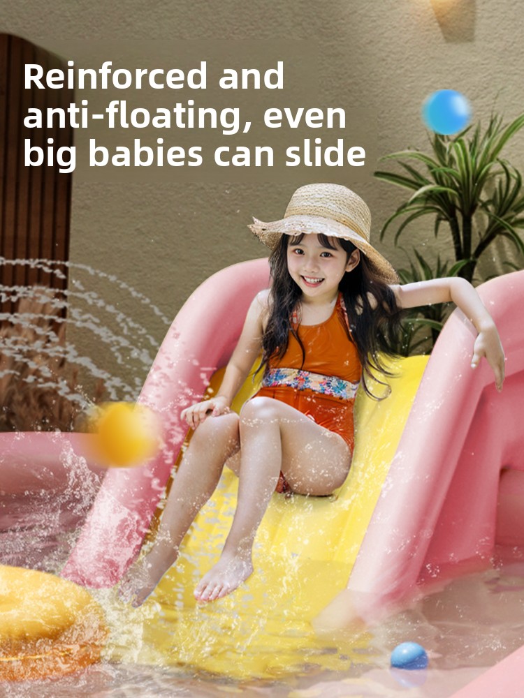 Inflatable Pool With Sunshade  - огляд і ціна Water Slide Inflatable