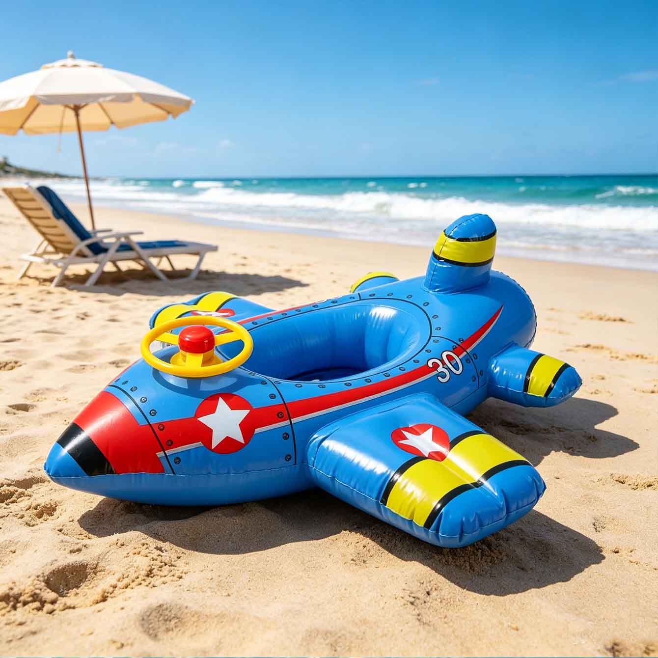 1PC Airplane Swimming Float In - огляд і ціна Pool Float Ring Inflatable