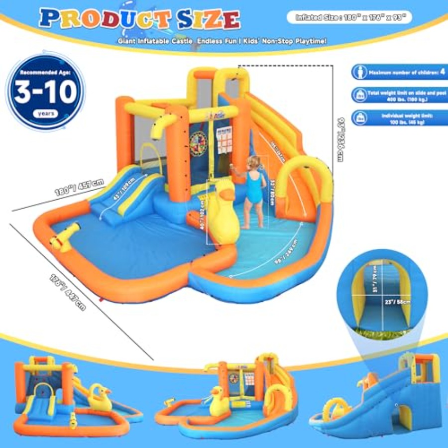 Backyard inflatable water park - огляд і ціна Water Slide Inflatable
