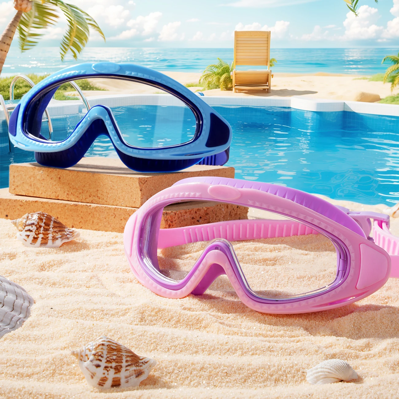 Unisex Adult Swim Goggles with - огляд і ціна Swim Goggles Anti Fog Uv