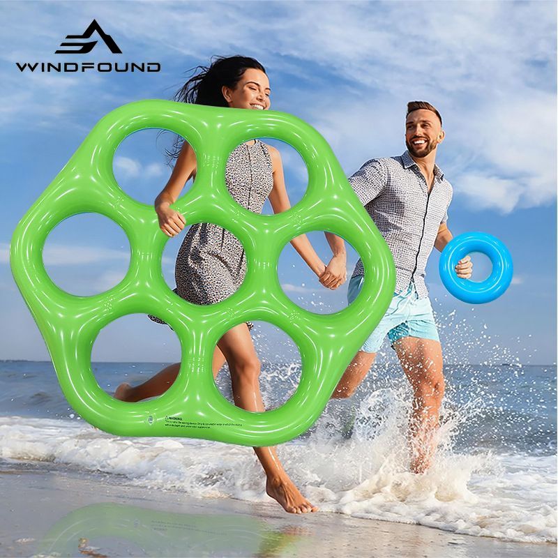 Inflatable Hexagon Ring Toss P - огляд і ціна Pool Float Ring Inflatable