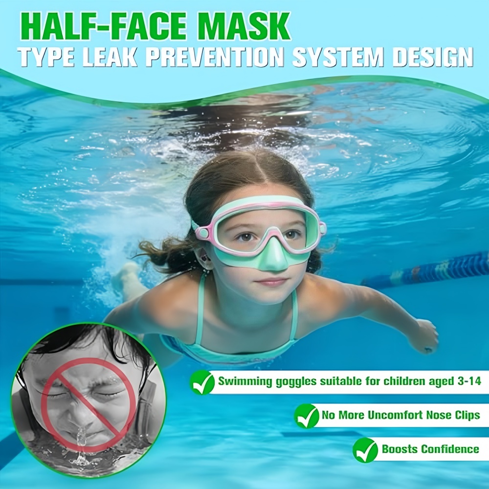 Kids Swimming Goggles with Nos - огляд і ціна Swim Goggles Anti Fog Uv