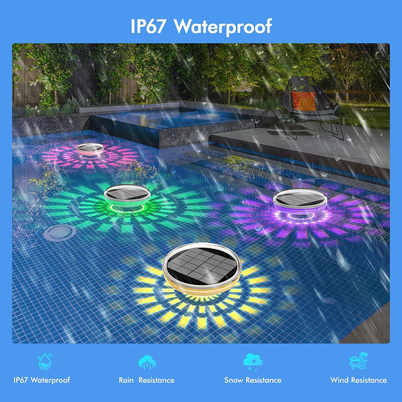 Pool Lights,Solar Rechargeable - огляд і ціна Pool Light Solar Rechargeable
