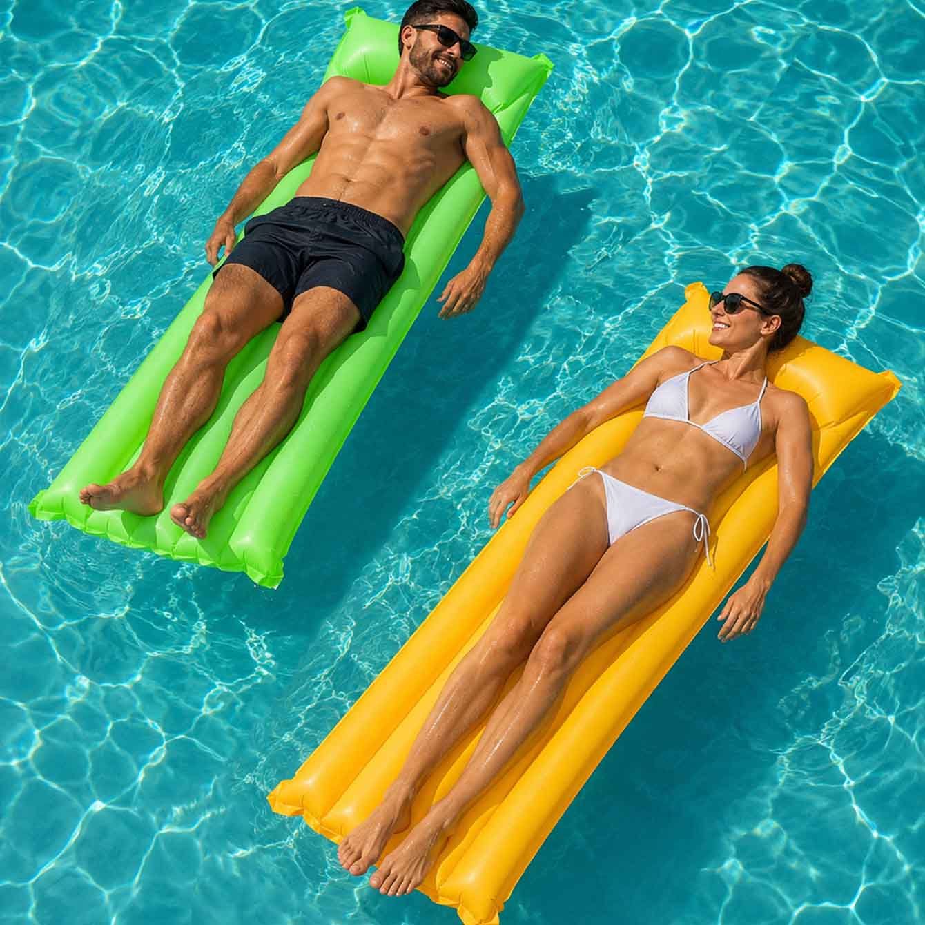1PC Pool Float Bed Inflatable  - огляд і ціна Pool Lounger Inflatable