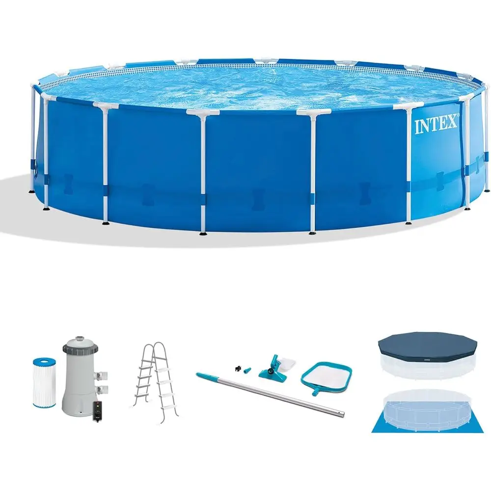 15' x 48 Round Above Ground Po - огляд і ціна Pool Ladder Above Ground