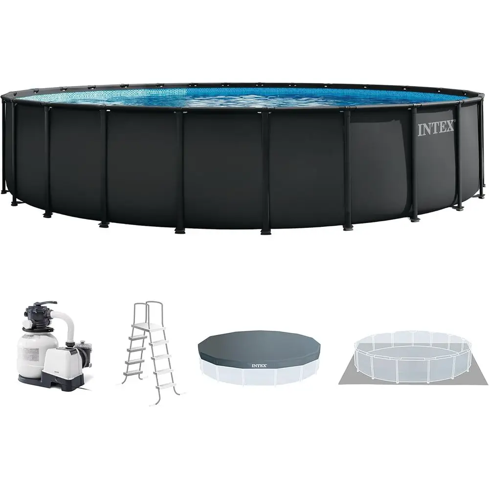 Round 24 ft x 52 in Above Grou - огляд і ціна Pool Ladder Above Ground