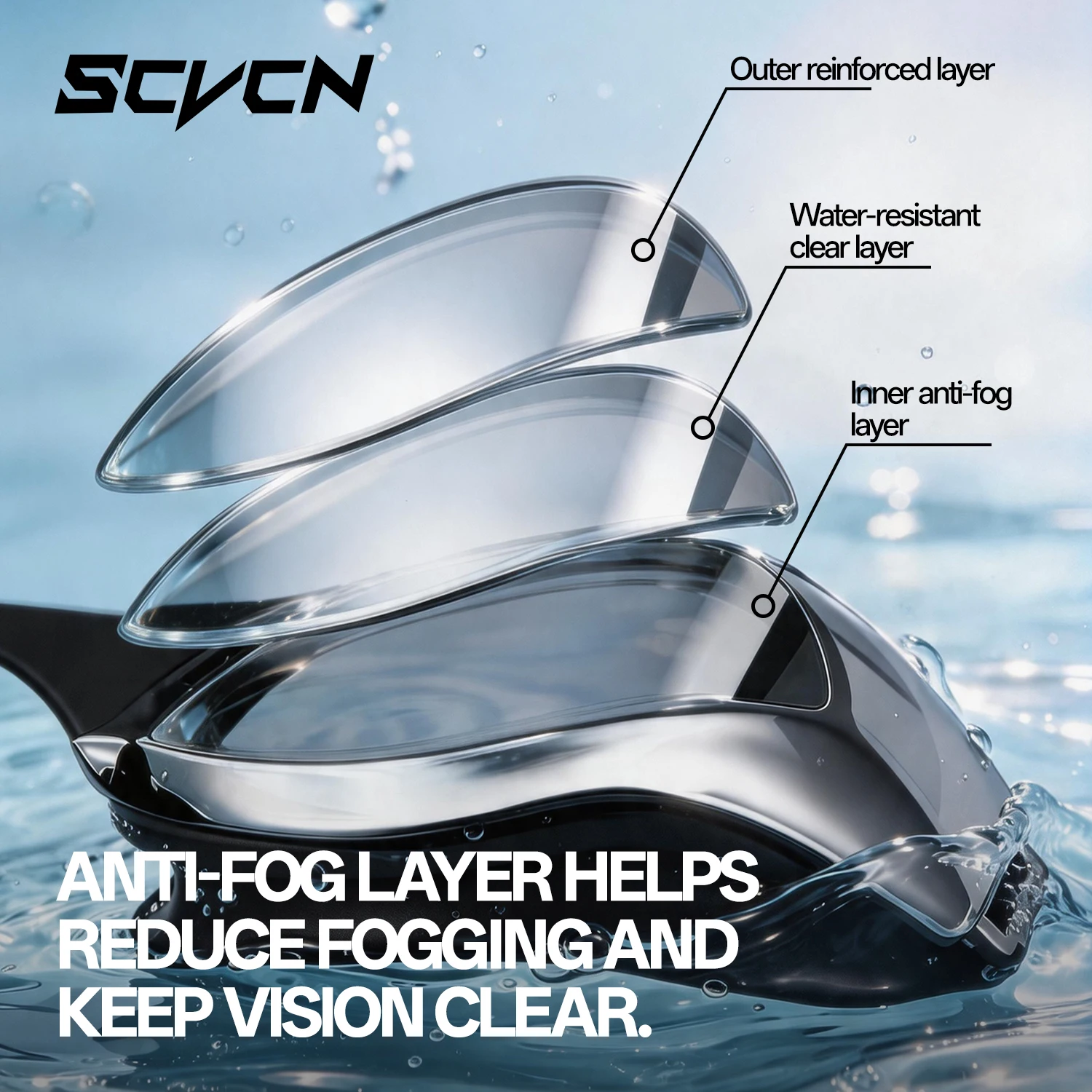 SCVCN New Professional HD Swim - огляд і ціна Swim Goggles Anti Fog Uv